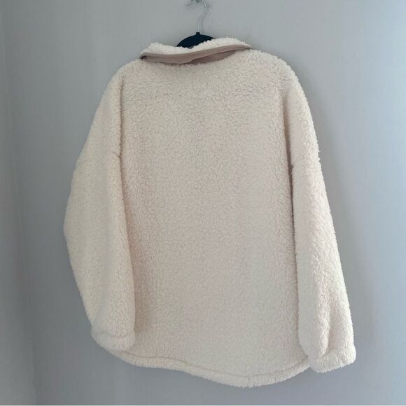 SO Women’s The Cozy 1/4 Zip Pullover Teddy Sherpa Sweatshirt size XL - Picture 3 of 3